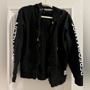 Calvin Klein Black Hoodie with silver Text